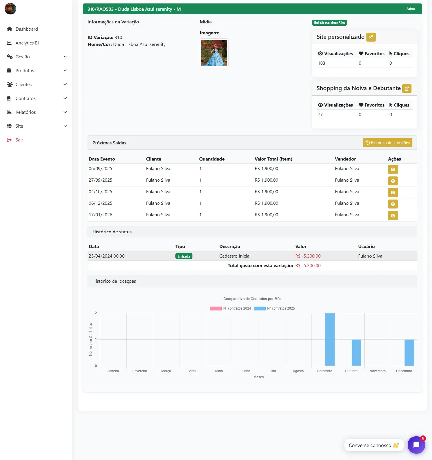 Clique para visualizar em tela cheia Print: Visualizar produto do sistema